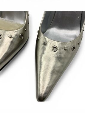 Bandolino  New!Platinum Silver Posted Toe Stiletto  Heels